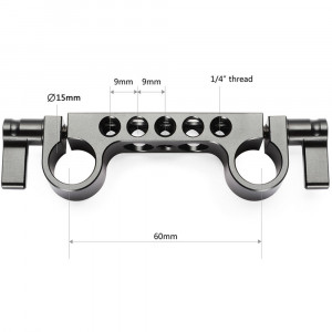 SmallRig 2061, Railblock Super-lejer pentru tije de 15mm (2 bucati)