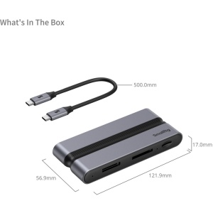 SmallRig 4663, Statie de Andocare 9-in-1, CFexpress Tip A, USB-C, USB-A, HDMI, RJ45, SDmicroSD