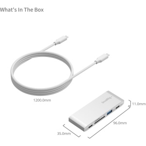 SmallRig 4746, Statie de Andocare 5-in-1, USB-C, USB-A, PD si MicroSD/SD