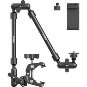 Kit brat magic regulabil SmallRig 4766 cu clema tip crab, suport de telefon si adaptor de filet