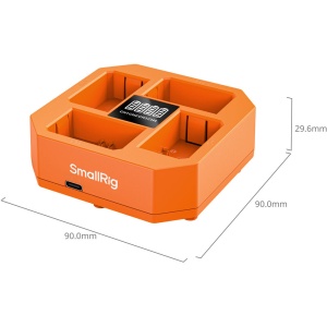 SmallRig 4839, Incarcator acumulatori NP-FZ100 cu 4 canale