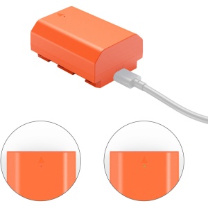 SmallRig 4969, Acumulator NP-FZ100 - 2400mAh pentru Sony, Orange