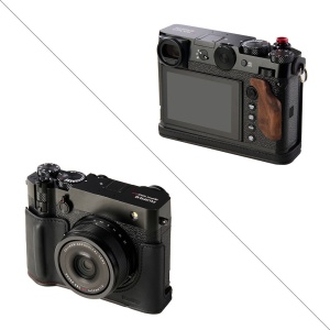 SmallRig 5267 Half Case Kit, Husa din piele neagra pentru FUJIFILM GXF100RF