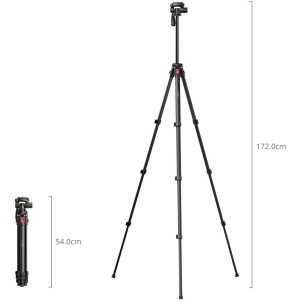 SmallRig 5474, Trepied video din aluminiu, 172cm max, sarcina 2Kg