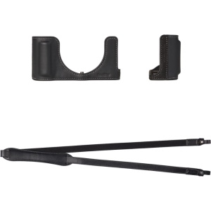 Set carcasa partiala din piele SmallRig 6274 pentru Panasonic LUMIX L10 culoare neagra cu curea de umar inclusa