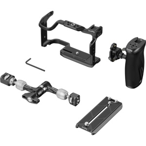 Kit cage video vertical SmallRig 6382 HawkLock pentru Canon EOS R6 V cu maner lateral si brat magic