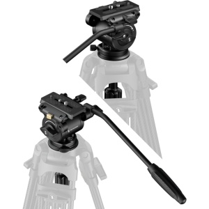Cap video profesional SmallRig 6551 cu bază bowl de 75 mm, damping continuu și prindere rapidă drop-in.