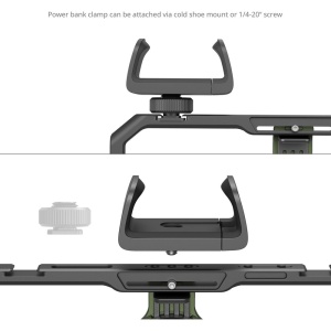 Kit rig profesional video SmallRig x Brandon Li 4596 pentru smartphone cu cage universal, mânere rotative, filtru VND și hub USB-C