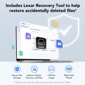 SSD Portabil Lexar SL300, 1TB, USB 3.2 Gen 2, R1050/W1000 MB/s