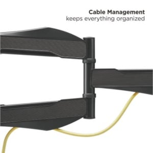 Suport TV de perete Full Motion Blackmount BM-EFM463 pentru ecrane de 37-70 inch, braț extensibil cu reglaj pentru înclinare și pivotare.
