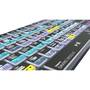 Tastatura LogicKeyboard TITAN pentru DaVinci Resolve, wireless, iluminata, Mac
