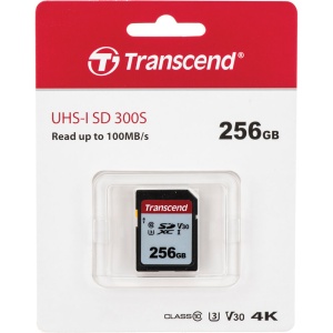 Transcend Silver 300S, Card 256GB SDXC UHS-I U3 (V30) R100/W40