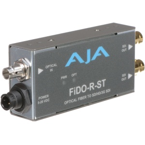 AJA FiDO-R-ST, Convertor fibra optica ST la 2 x 3G-SDI