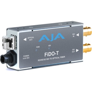 AJA FiDO-T-MM, Convertor 3G-SDI la fibra optica LC Multi-Mode, cu 3G-SDI loop-out