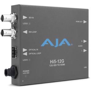 AJA Hi5-12G, Convertor 12G-SDI la HDMI 2.0, cu suport HDR