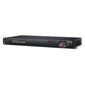 Convertor broadcast Blackmagic Design 2110 IP Converter 4x12G PWR cu ecran LCD frontal si spin knob control pentru rack 1RU