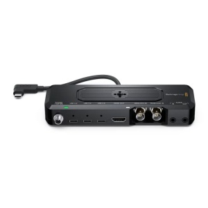 Docking station profesional Blackmagic Camera ProDock cu conexiuni HDMI BNC si USB-C pentru rig video iPhone