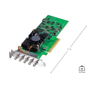 Placa de captura si redare low profile Blackmagic Design DeckLink 8K Pro Mini cu interfata PCI Express si conectori Micro BNC