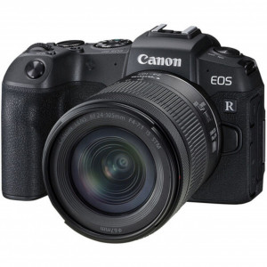 Canon EOS RP Mirrorless Full-Frame cu Senzor CMOS 26.2MP, Procesor DIGIC 8, Înregistrare Video 4K UHD, Dual Pixel CMOS AF, Wi-Fi și Obiectiv RF 24-105mm f/4-7.1 IS STM
