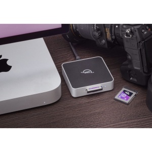 Cititor de carduri OWC Atlas CFexpress 4.0 Type B cu USB4, Thunderbolt 4 si USB-C