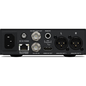 Convertor profesional Blackmagic Design 2110 IP SDI to HDMI 12G cu ecran LCD frontal si iesiri audio XLR