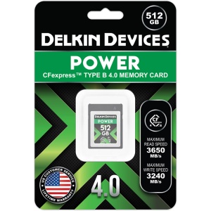 Delkin Power CFexpress 4.0 Type B, Card de memorie 512GB R3650/W3240MB/s