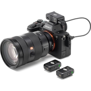 DJI Mic 2, Sistem Microfon Wireless Compact, 2 TX + 1 RX, 2.4 GHz 