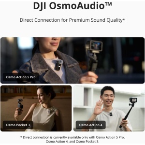 DJI Mic 2, Sistem Microfon Wireless Compact, 2 TX + 1 RX, 2.4 GHz 