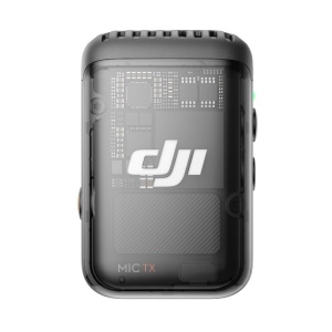 DJI Mic 2, TX 2.4 GHz, Transmitator microfon wireless, Clip-On, cu microfon incorporat, Negru
