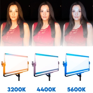 Dracast X Series LED1000, Panou LED Bi-Color, 43.2 x 20.5 cm, 70W