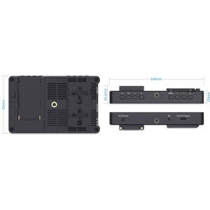 FeelWorld F5PROV4, Monitor Touchscreen On-camera, 6 inch, 450nits, 4K HDMI