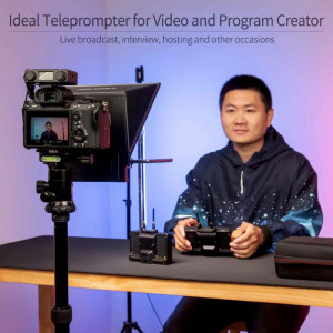 FEELWORLD TP2 Teleprompter Portabil 8" pentru Tablete și Smartphone-uri până la 8"
