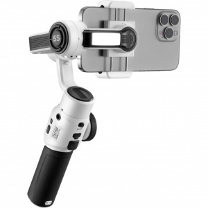 Gimbal Smartphone Zhiyun Smooth 5S ALB - Stabilizare Profesională 3 Axe, Lumină LED încorporată