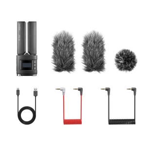 Godox IVM-S3, Microfon stereo cardioid, ajustabil, cu montură cold shoe