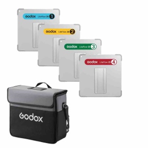 Godox LiteFlow 25 Kit1 - Kit reflectoare 25x25cm, cu 4 niveluri de difuzie