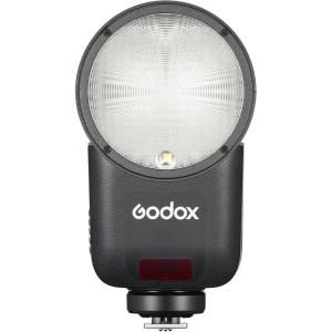 Blitz TTL Li-ion Godox V1 mid cu cap rotund si ecran tactil color