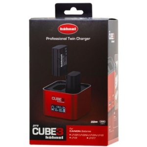 Hahnel ProCUBE 3, Incarcator dublu Canon LP-E6, LP-E8 si LP-E17