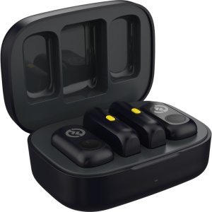 Hollyland Lark A1 Combo, Sistem microfon wireless, 2 persoane, 2.4 GHz, culoare Space Gray