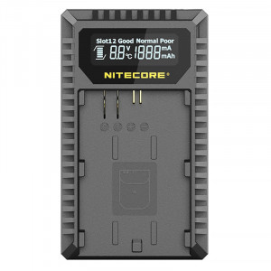 Incarcator Dual Nitecore USB compact pentru Canon LP-E6N
