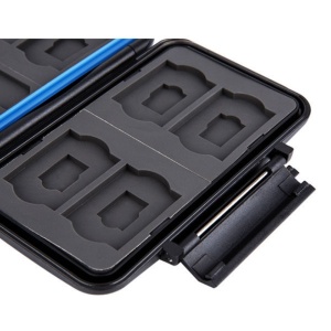 JJC MC-STM18, Suport carduri de memorie, 6xSD, 6xmicroSD, SIM, Micro SIM si Nano SIM