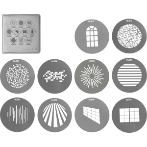 Kit 10 Filtre Gobo Nanlite AS-GB-B-SET1, pentru Nanlite PJ-BM