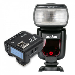 Kit Blit Godox TT685F Thinklite TTL pt camere foto Fuji cu Declansator X2