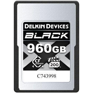 Kit Delkin Devices Black, Card CFexpress 4.0 Type A, R1830 / W1740 MB/s cu Card Reader