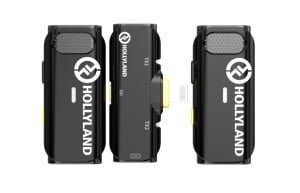 Microfon Wireless HOLLYLAND LARK C1 DUO Pentru iPhone (BLACK)