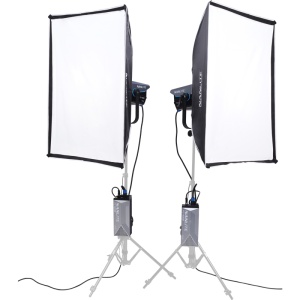 Nanlite FC-500B Kit 2 Lămpi LED Bi-Color, cu softbox-uri și troler, 02-008 2KIT-ST