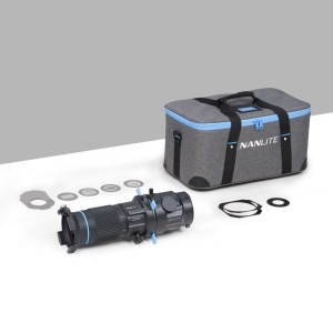 Nanlite PJ-BM-25-45, Accesoriu de Proiectie pentru monturi Bowens S, cu Zoom 25-45°