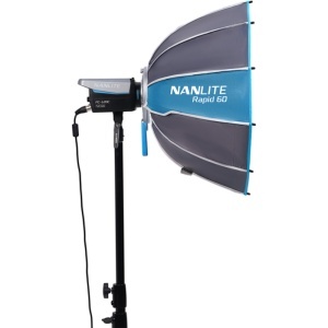 Nanlite Rapid 60 SB-RP60, Softbox 60cm cu grid si difuzoare, FM mount