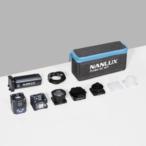 Reflector LED compact Full-Color Nanlux Evoke 5C Kit cu accesorii magnetice si montura 1/4-20