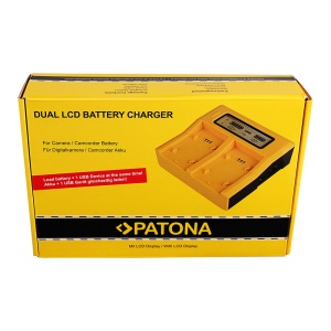 PATONA PT-7557, Incarcator acumulatori dual pentru Sony NP-FP50, NP-FH50, 70, 100