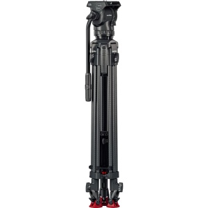 Sachtler System Ace XL MS Carbon Mark II, cap fluid, trepied din carbon in 3 trepte